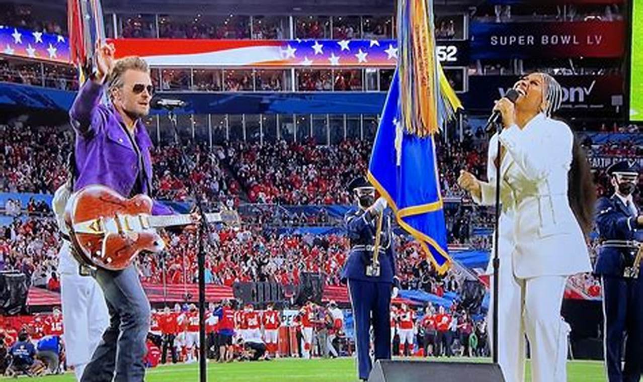 Who Singing National Anthem Super Bowl 2024