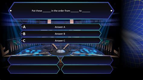 Who Wants To Be A Millionaire Ppt Template