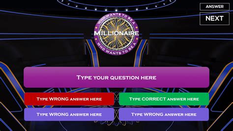 Who Wants To Be A Millionaire Template Powerpoint With Sound