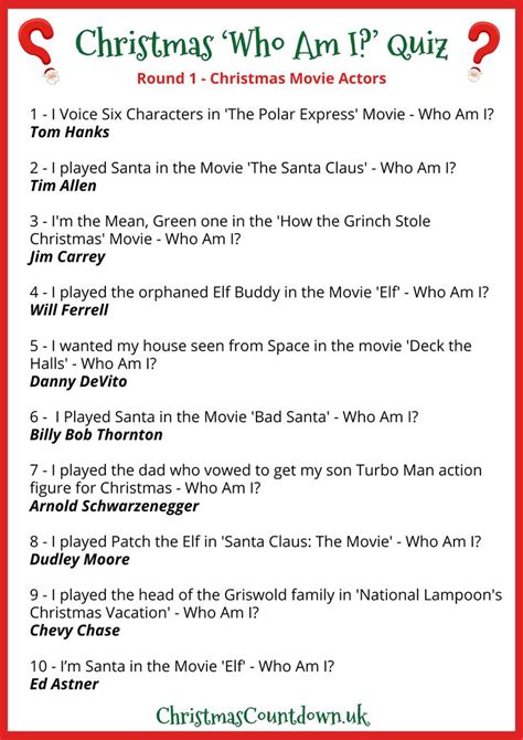 Who Am I Quiz Questions With Answers