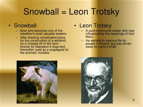 Who Does Leon Trotskys Represent In Animal Farm