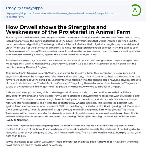 Who Is Proletariat In Animal Farm