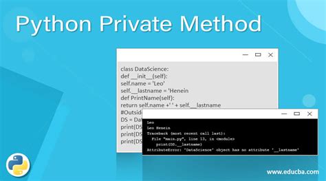 Why Are Python'S 'Private' Methods Not Actually Private?