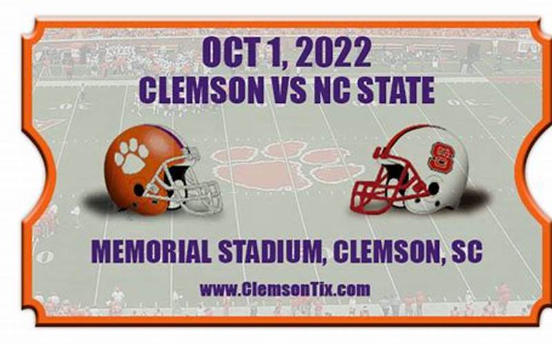Why Buy Clemson Vs Nc State Tickets