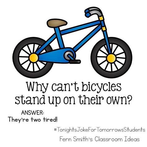 Why Cant Bicycles Stand Up By Themselves Worksheet Answers
