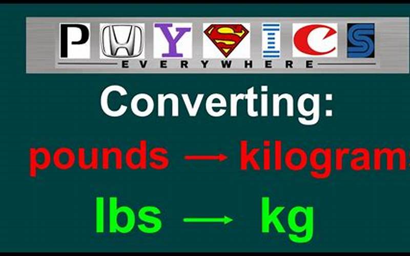 Why Convert Lbs To Kg