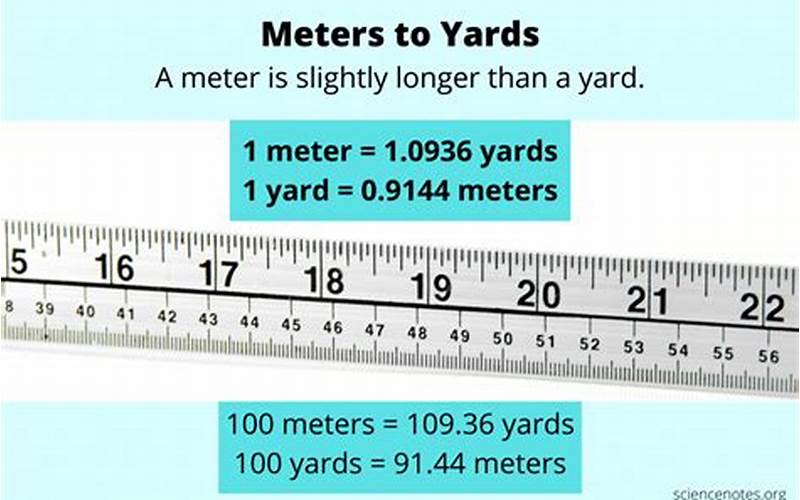 Why Convert Meters To Yards