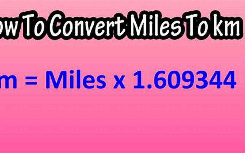 Why Do We Need To Convert Miles To Kilometers