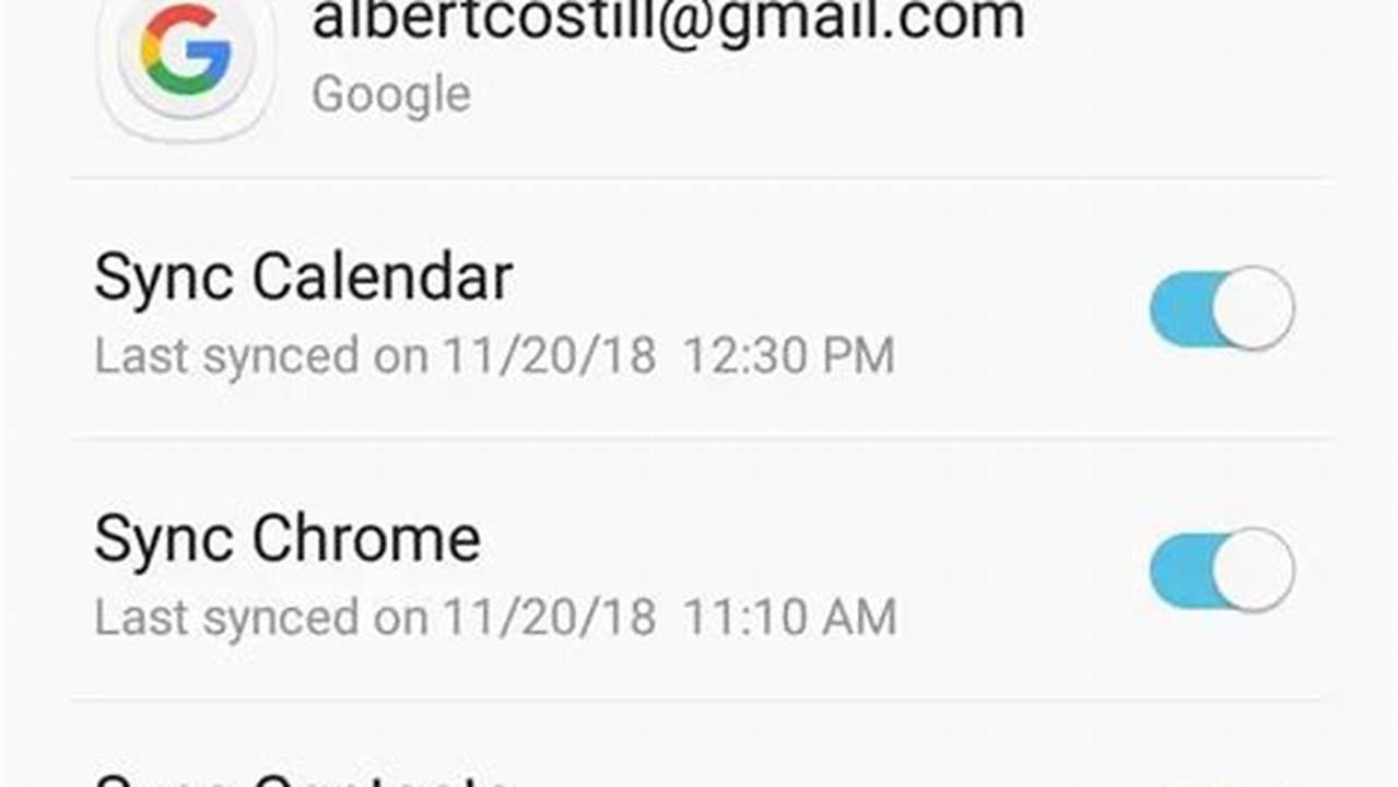 Why Won'T My Google Calendar Sync With My Android Phone