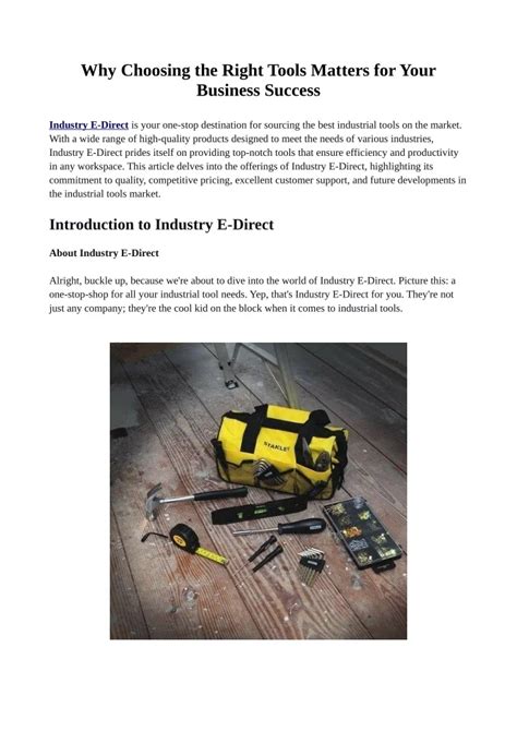 Why Choosing the Right Tools Matters