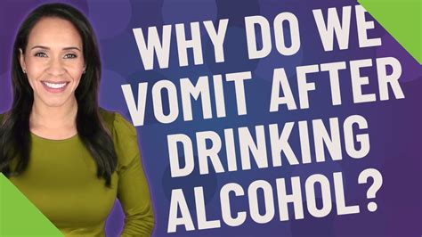 Why Do I Vomit After Drinking