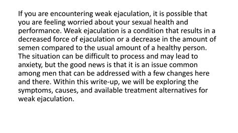 Why Does Ejaculation Make You Feel Weak