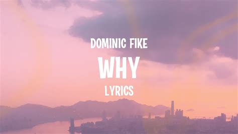 Why Dominic Fike Lyrics