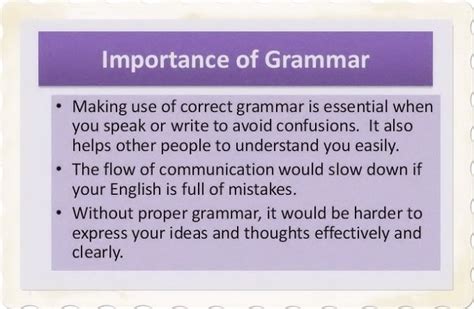 Why Is Grammar Important
