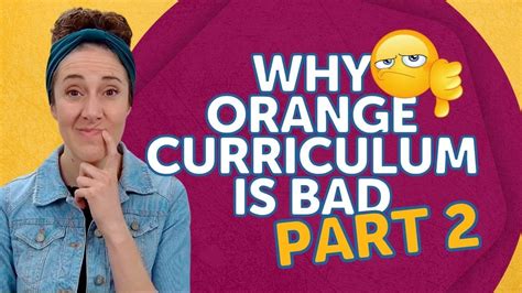 Why Orange Curriculum Is Bad