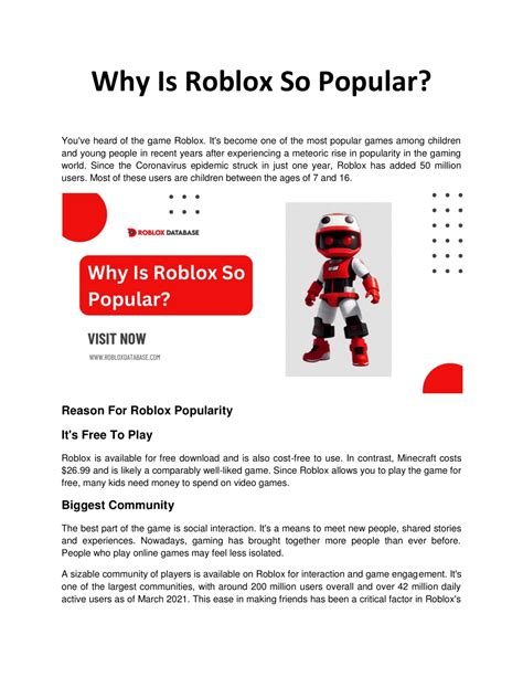 Why Roblox Is So Popular