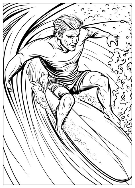 Why Surfing Coloring Sheets are the Perfect Activity