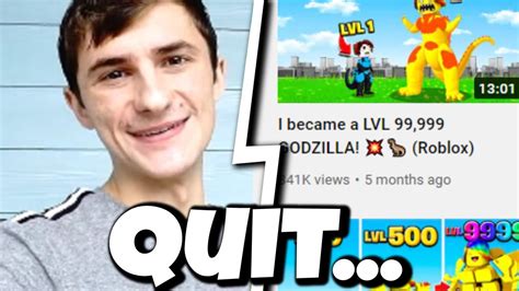 Why TOFUU QUITTING YouTube - Roblox - YouTube