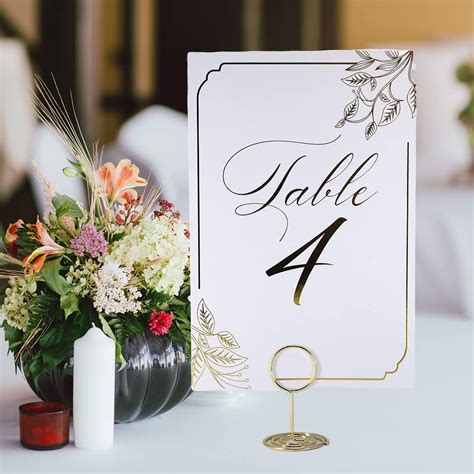 Table Number Holder Wedding