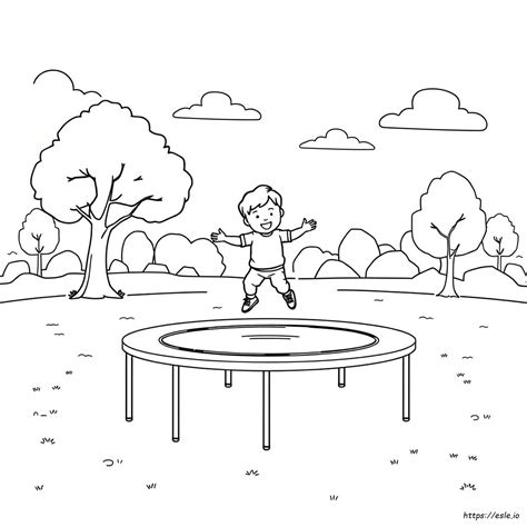 Why Trampoline Coloring Pages Are a Great Activity