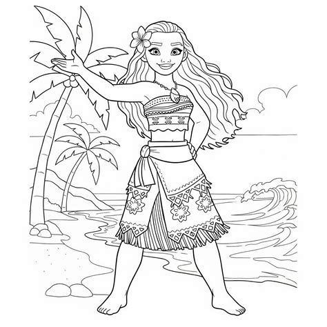 Why Vaiana Coloring is the Perfect Creative Activity