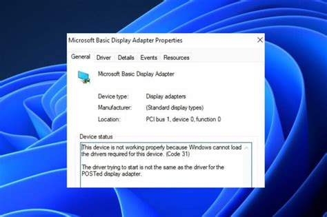 Why Windows 10 Shows Microsoft Basic Display Adapter