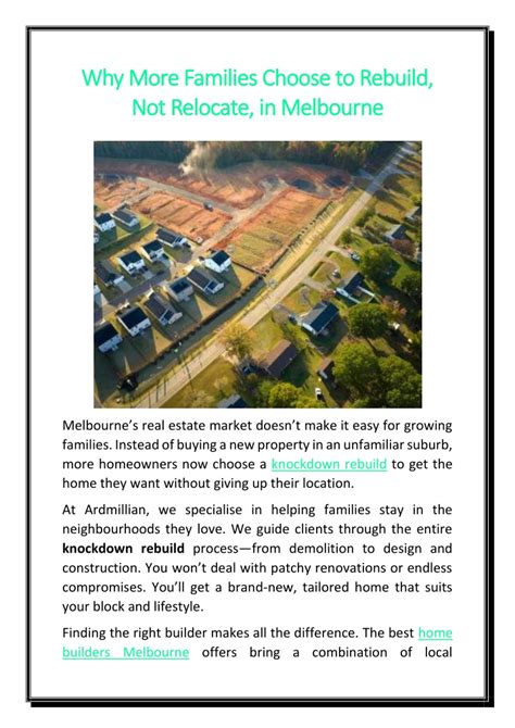 Why You Might Choose to Rebuild