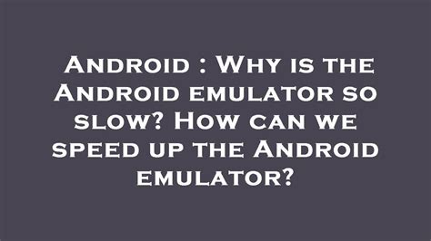 Launching the emulator from the snapshot.