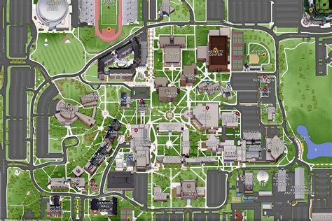 Wichita State University Campus Map Pdf Printable Map