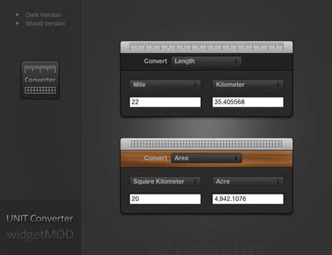 Widget Unit Converter