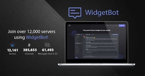 WidgetBot initiation on Your server