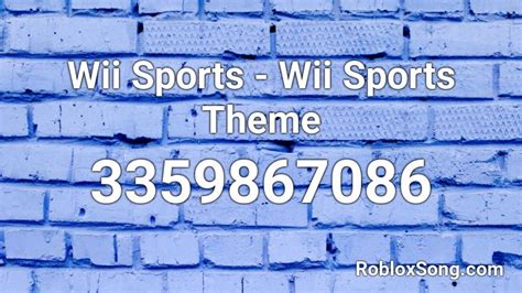 Wii Sports Theme [LOUD] Roblox ID