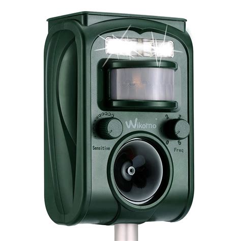 Keep Your Garden Safe with Wikomo Ultrasonic Solar Powered Animal Repeller - Say Goodbye to Garden Pests!
