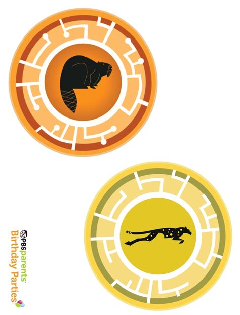 Wild Kratts Creature Power Discs Printable