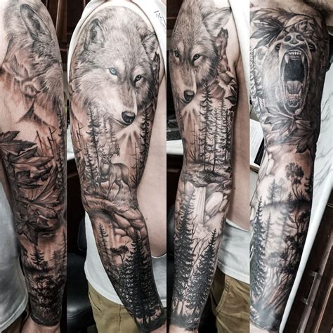 Wild Sleeve Tattoos