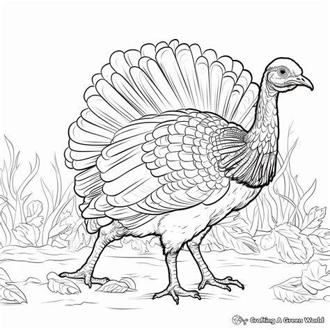 Wild Turkey Coloring Pages