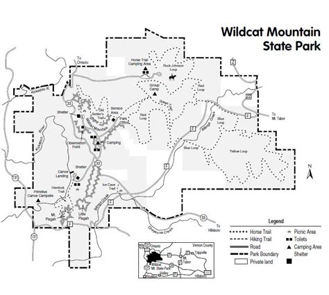 Wildcat Mountain State Park Map