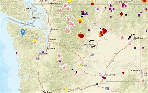 Wildfire In Washington State Map