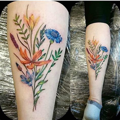 Top 51 Best Wildflower Tattoo Ideas [2021 Inspiration Guide]