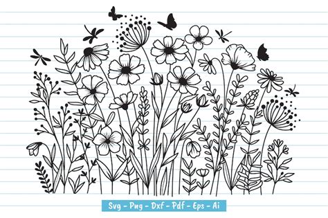 Download Wildflower Svg 1 Files DXF Files