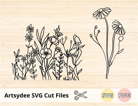 Unleash Your Creativity with Gorgeous Wildflower SVGs – Download for Free Now!
