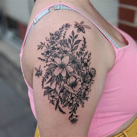 Top 51 Best Wildflower Tattoo Ideas [2021 Inspiration Guide]