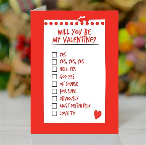 Will You Be My Valentine Printable