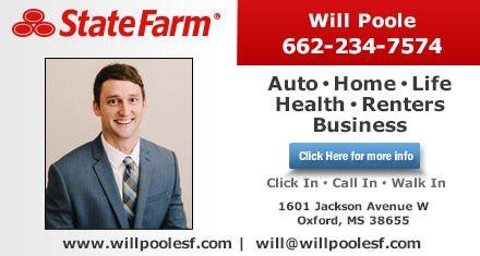 Will Poole State Farm Oxford Ms