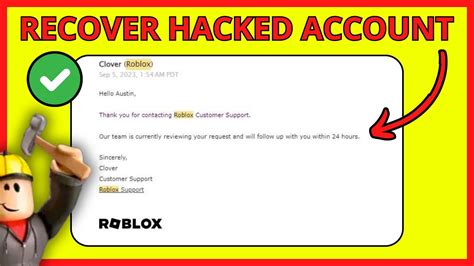 Will Roblox even refund when my account was hacked and the 