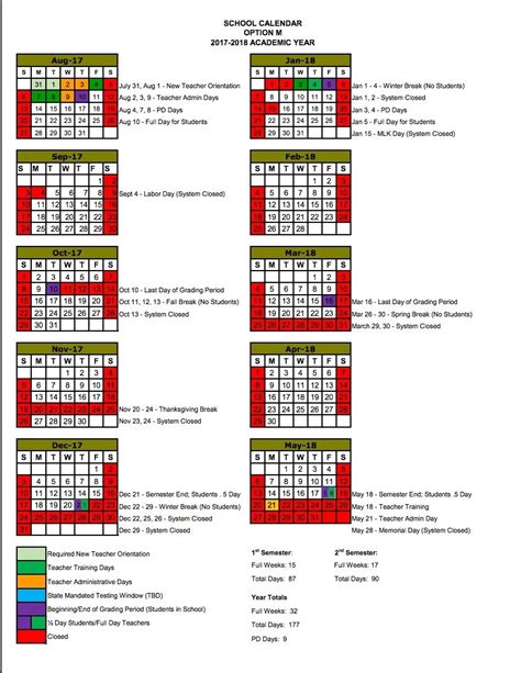 Williamson County Calendar