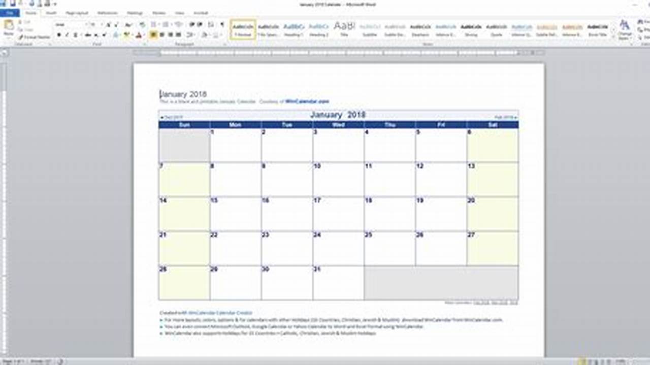 Win Calendar 2025 Printable Editable