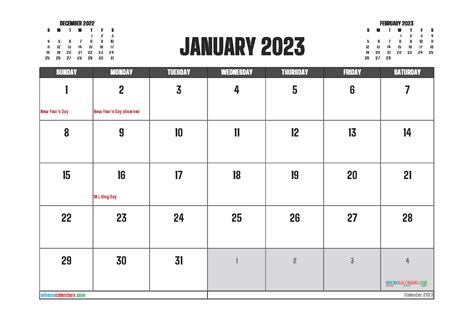 Win Printable Calendar 2023