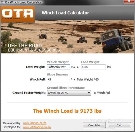 Winch Load Calculator