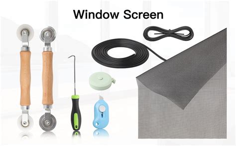 Window screen replacement tools